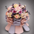 Pastel Ruffle Couture Bouquet