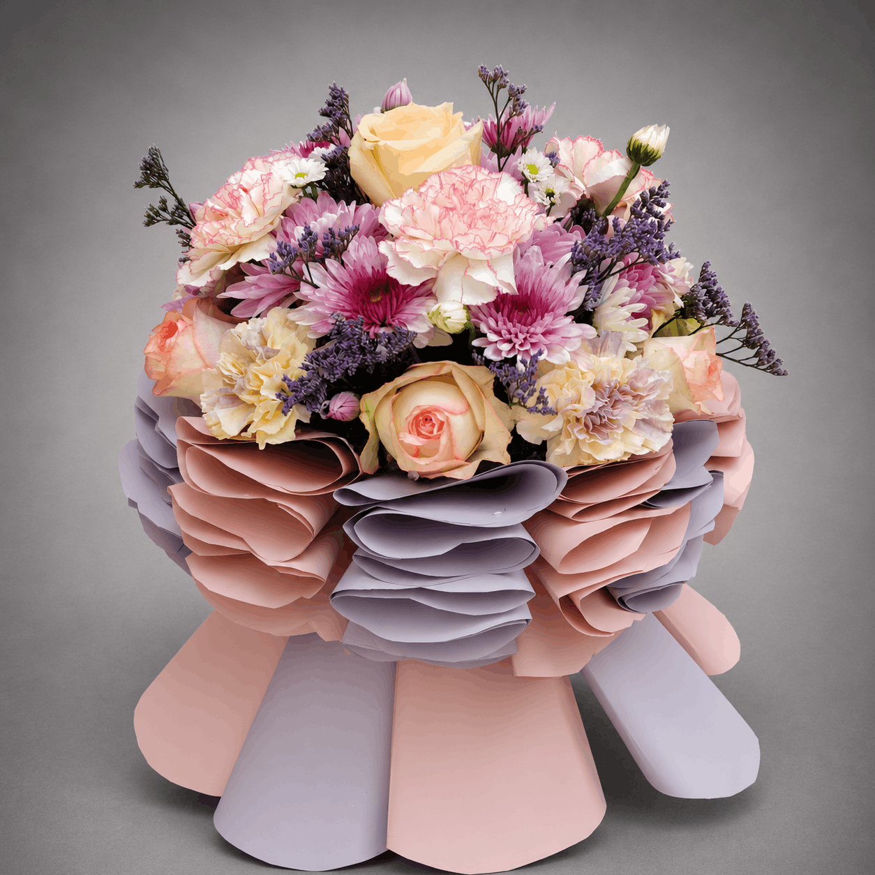 Pastel Ruffle Couture Bouquet