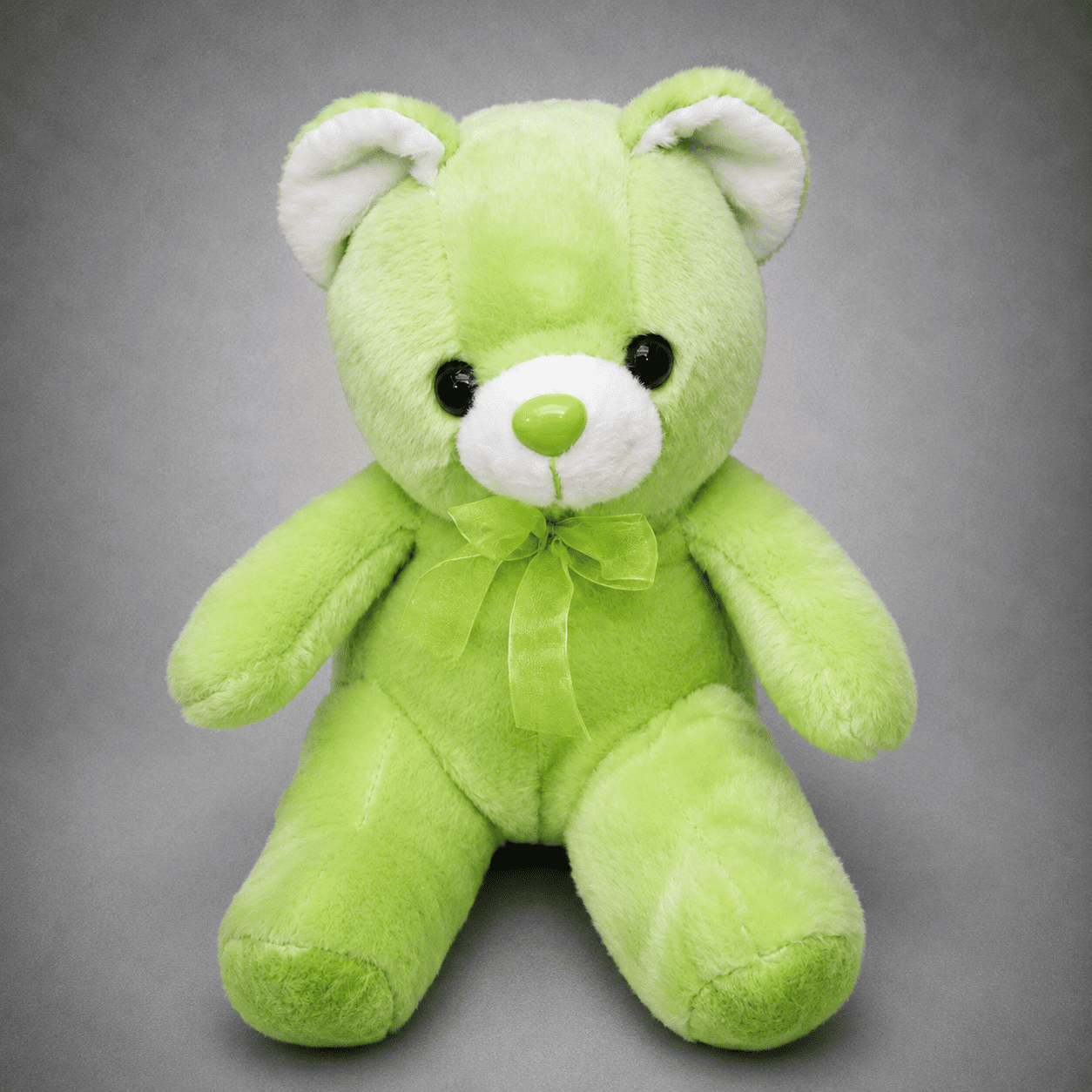Green Bow Teddy Bear Plush Toy