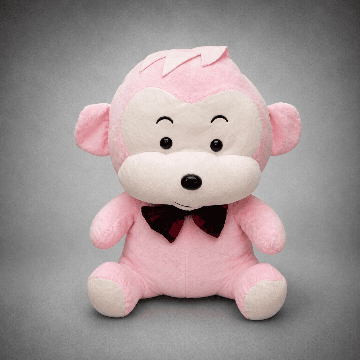 Pink Bow Tie Monkey Plush Toy