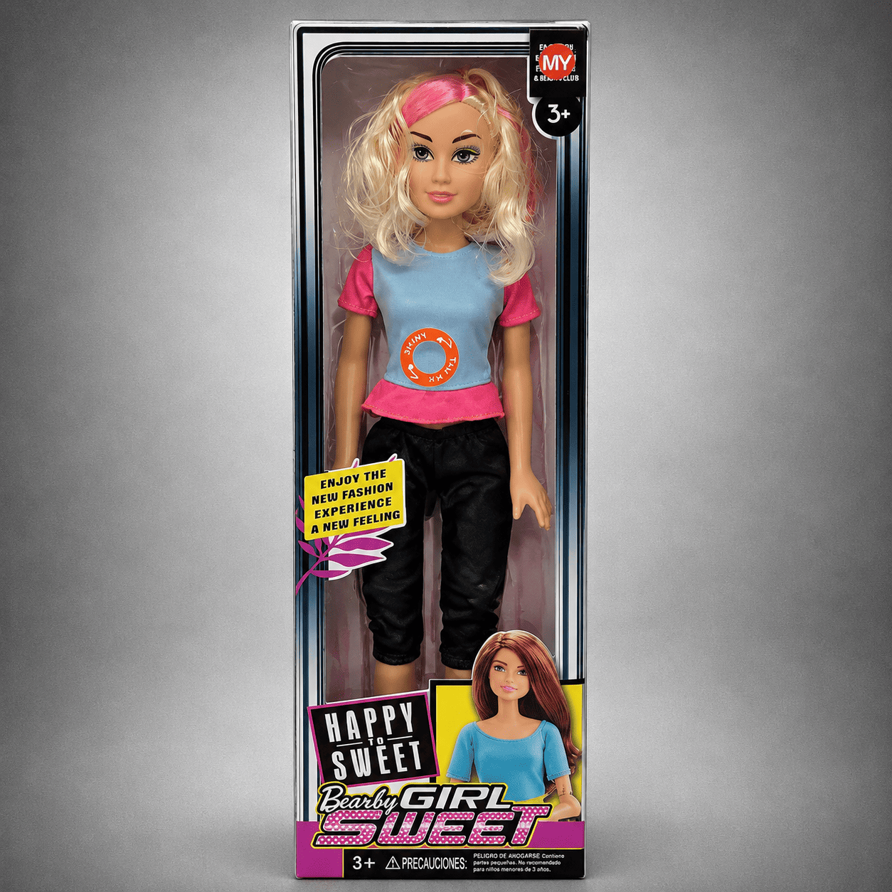 Bearby Girl Sweet Fashion Doll - Blue & Pink Edition
