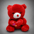 I Love You Red Teddy Bear with Heart Plush Toy