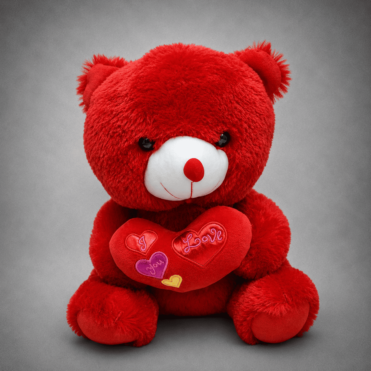 I Love You Red Teddy Bear with Heart Plush Toy