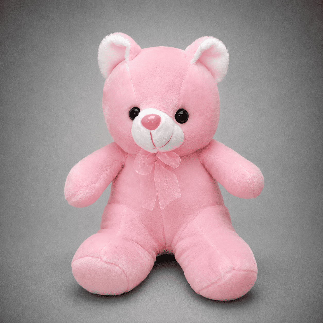 Pink Bow Teddy Bear Plush Toy