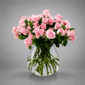Soft Pink Rose Vase Arrangement