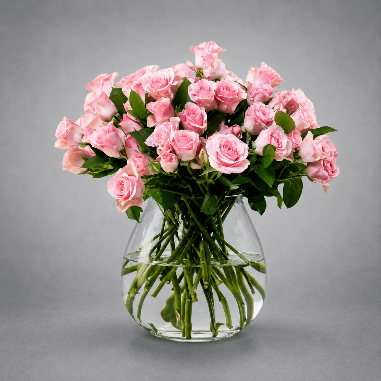 Soft Pink Rose Vase Arrangement