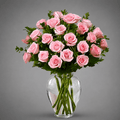 Blush Pink Rose Vase Arrangement