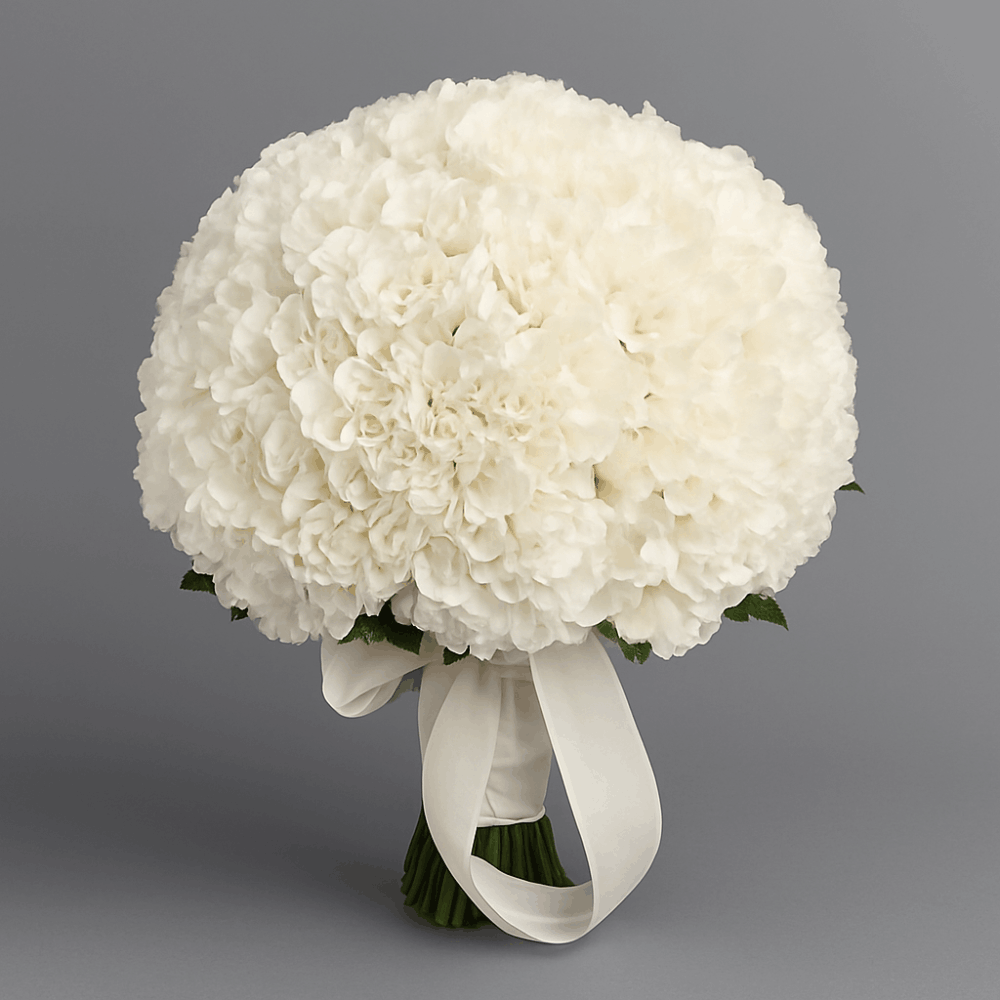 White Carnation Bridal Bouquet