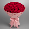 Royal Bridal Cascade Bouquet - 51 Roses