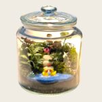 Lake and forest themed terrarium