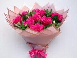 Vibrant Pink Rose Bouquet