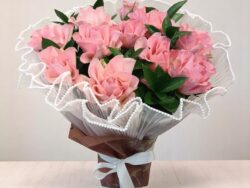 Lacy Pink Rose Elegance