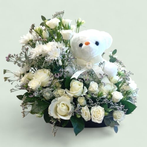 Snowy Embrace Gift Basket