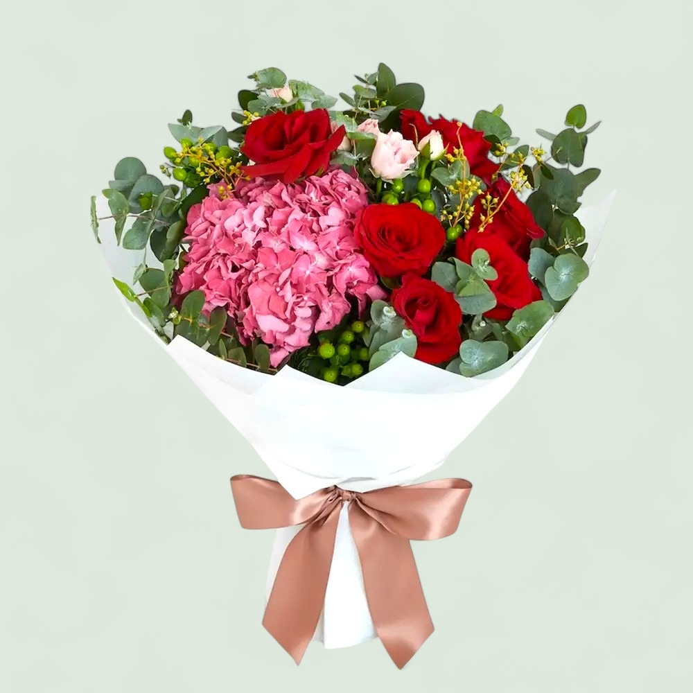 Crimson Hydrangea Harmony