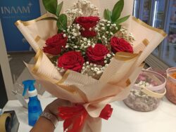 Classic Love: Red Rose & Baby's Breath Bouquet