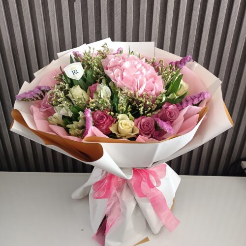 Pink Petal Perfection: Peony & Roses