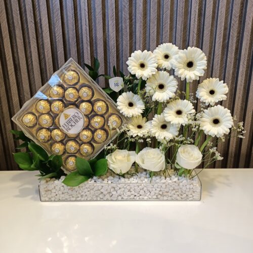 Pure Indulgence: White Flowers & Ferrero