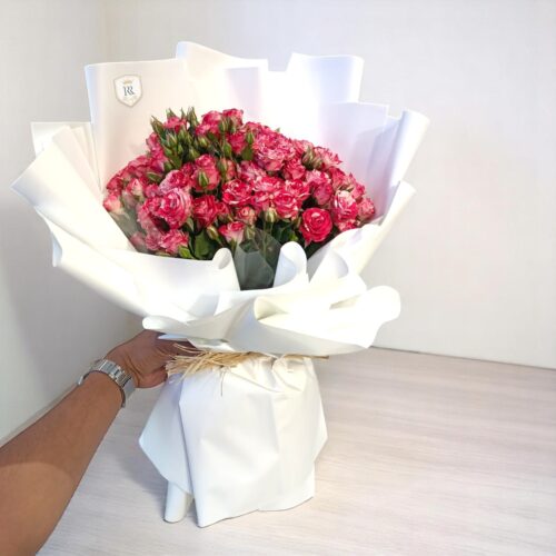 Petite Pink Spray Rose Bouquet