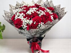 Two Dozen Ruby Red Roses