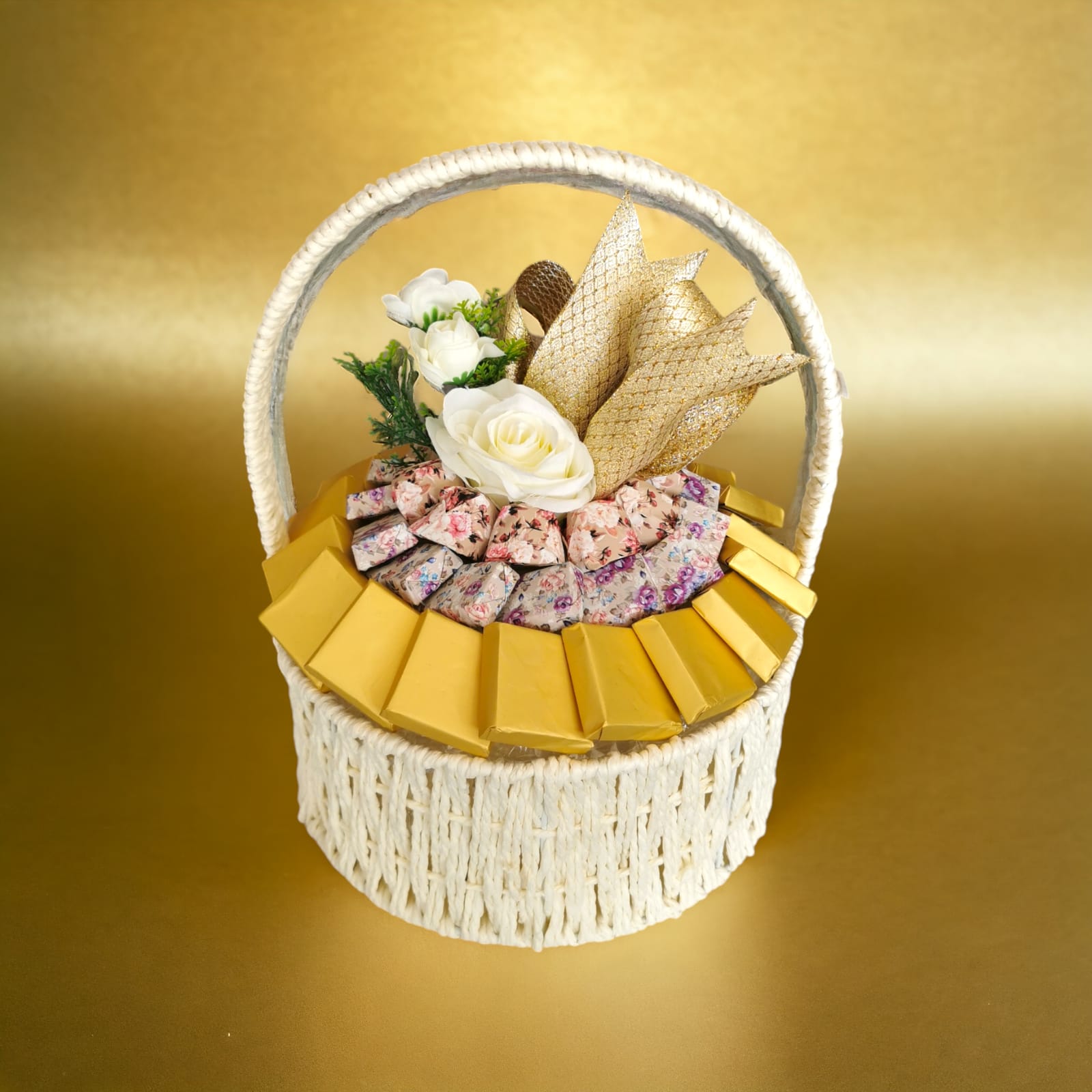 Golden Bloom Basket