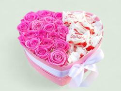 Pink Heart: Roses & Raffaello